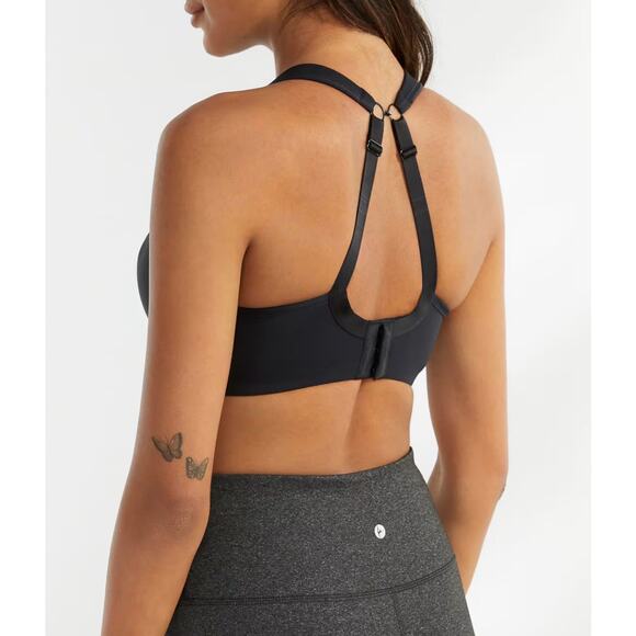 NWT Panache Black Sports Bra US Size 36G Power 5021 Underwire Active Support $79 - Picture 4 of 13